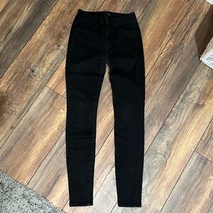 { refuge } black skinny jeans, sz 0